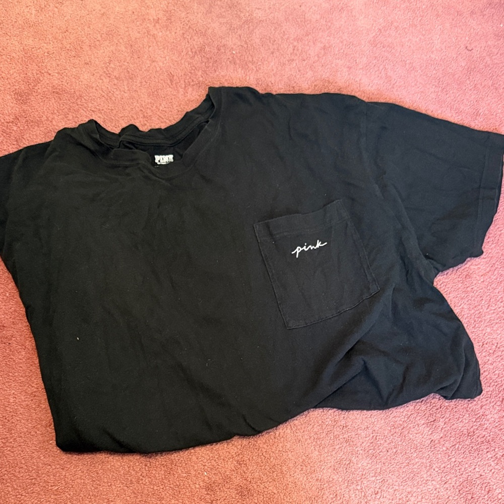 Black sleep dress tee with Pocket
